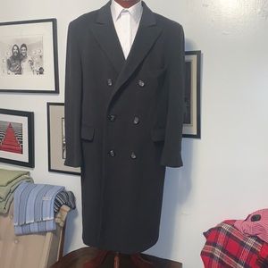 Vintage cashmere Egon Von Furstenberg mens overcoat 46-48